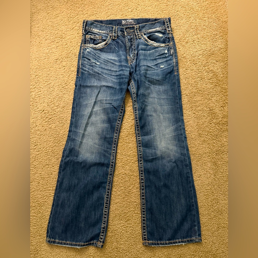 Men's Silver ZAC Blue Jeans